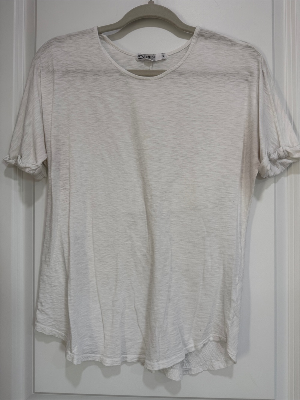 Stateside Lightweight White Short Sleeve Tee